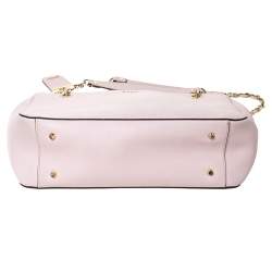 Pre Owned Dkny Pink Leather Bryant Park Chain Tote