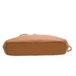 Pre Owned حقيبة كتف دي كيه إن واي "كاميل" دوم جلد بني