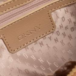 Pre Owned حقيبة كتف دي كيه إن واي "كاميل" دوم جلد بني