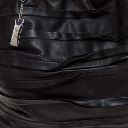 Pre Owned حقيبة يد دي طيه إن واي سلسلة جلد كرانيش أسود