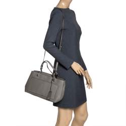 Pre Owned DKNY Grey Leather Satchel