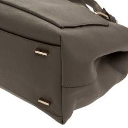 Pre Owned DKNY Grey Leather Satchel