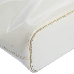Dkny White Patent Leather Chain Tote