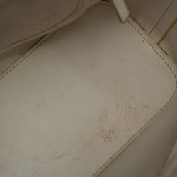 Dkny White Patent Leather Chain Tote