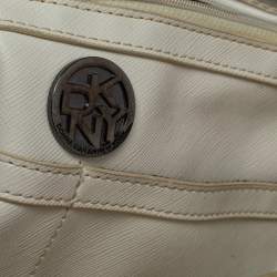 Dkny White Patent Leather Chain Tote