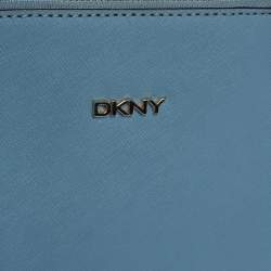 Pre Owned Dkny Blue Leather Camille Dome Shoulder Bag