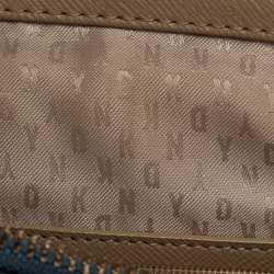 Pre Owned Dkny Blue Leather Camille Dome Shoulder Bag