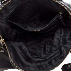 Pre Owned DKNY Black Canvas and Leather Satchel