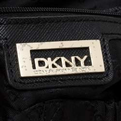 Pre Owned DKNY Black Canvas and Leather Satchel