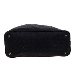 Pre Owned DKNY Black Canvas and Leather Satchel