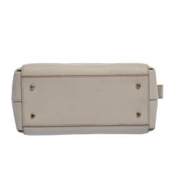 Pre Owned حقيبة يد دي كيه أن واي "دونا كاران" صغيرة جلد بيج فاتح