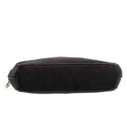 مملوكة مسبقًا حقيبة كتف دي كيه إن واي "كاميليا" دوم جلد أسود