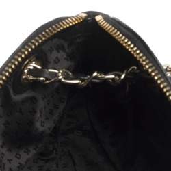 مملوكة مسبقًا حقيبة كتف دي كيه إن واي "كاميليا" دوم جلد أسود