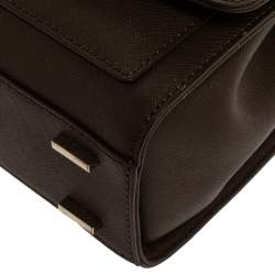 مملوكة مسبقًا حقيبة يد دي كيه إن واي "بريانت بارك" يد علوية جلد بني