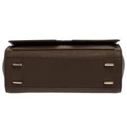 مملوكة مسبقًا حقيبة يد دي كيه إن واي "بريانت بارك" يد علوية جلد بني