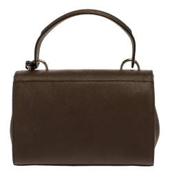 مملوكة مسبقًا حقيبة يد دي كيه إن واي "بريانت بارك" يد علوية جلد بني