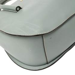 Pre Owned DKNY Pale Blue Leather Bryant Park Shoulder Bag