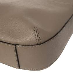 Pre Owned حقيبة كتف دي كي إن واي جلد بني