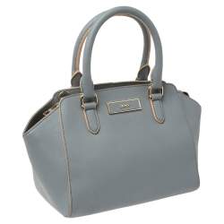Pre Owned Dkny Blue Leather Chelsea Satchel