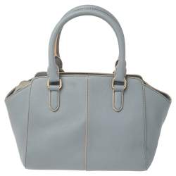 Pre Owned Dkny Blue Leather Chelsea Satchel