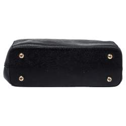 Pre Owned Dkny Black Leather Double Zip Shoulder Bag