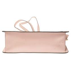 مملوكة مسبقًا Dkny Powder Pink Leather Top Zip Shoulder Bag