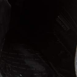 Pre Owned حقيبة دي كي إن واي دينم أزرق بالشعار وجلد مرصعة