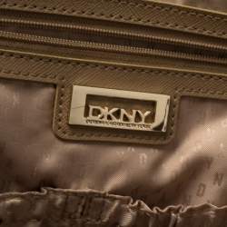 مملوكة مسبقًا DKNY Tan Leather Bryant Park Zip Tote