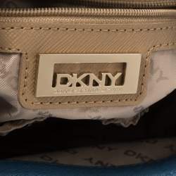 Pre Owned حقيبة دي كي إن واي براينت بارك جلد أزرق بسح اب