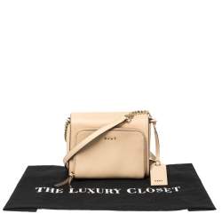 مملوكة مسبقًا حقيبة كروس دي كي إن واي براينت بارك بوكيت جلد بيج