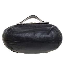 Pre Owned Dkny Black Signature Canvas and Leather Hobo
