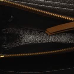 Pre Owned Dkny Brown Pebbled Leather Crossbody Bag