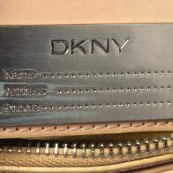 Pre Owned Dkny Multicolor Canvas Embroidered Tote