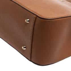 مملوكة مسبقًا Dkny Tan Leather Bryant Park Chain Tote