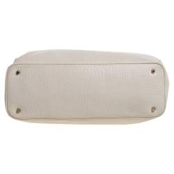 مملوكة مسبقًا DKNY Off White Leather Shopper Tote