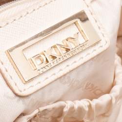 مملوكة مسبقًا DKNY Off White Leather Shopper Tote