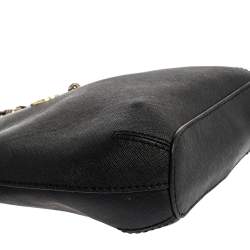 Pre Owned Dkny Black Leather Camille Dome Shoulder Bag