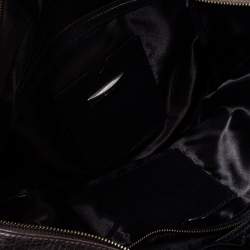 Pre Owned DKNY Grey/Brown Monogram Fabric and Leather Scarf Tote 