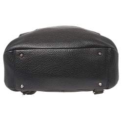 Pre Owned DKNY Black Grain Leather Two Way Backpack