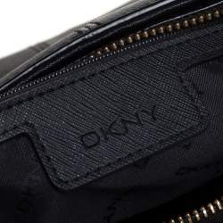 Pre Owned Dkny Black Leather Chain Tote