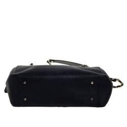 Pre Owned Dkny Black Leather Chain Tote