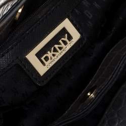 DKNY Grey Crocodile Embossed Leather Tote