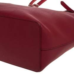 Pre Owned DKNY Red Leather Dona Karan Tote