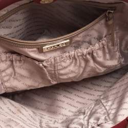Pre Owned DKNY Red Leather Dona Karan Tote