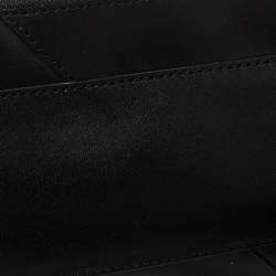 Pre Owned DKNY Black Leather Fringe Clutch
