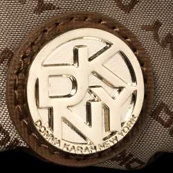 Pre Owned DKNY Purple Leather Flap Top Handle Bag