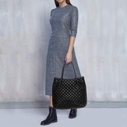 Dkny Black Quilted Leather Tote