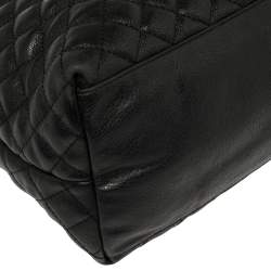 Dkny Black Quilted Leather Tote