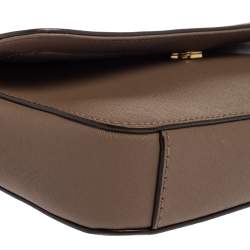 DKNY Brown Saffiano Leather Bryant Park Crossbody Bag