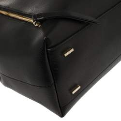 Pre Owned Dkny Black Saffiano Leather Bryant Park Front Pocket Satchel